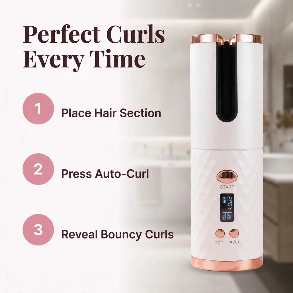Fer à Boucler Sans Fil Portable — photo 2