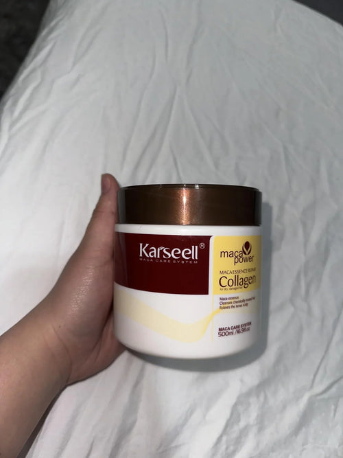 Masque Capillaire Au Collagène | Hydratation Profonde Pour Cheveux Secs, Contrôle Des Frisottis — photo d'un client 4