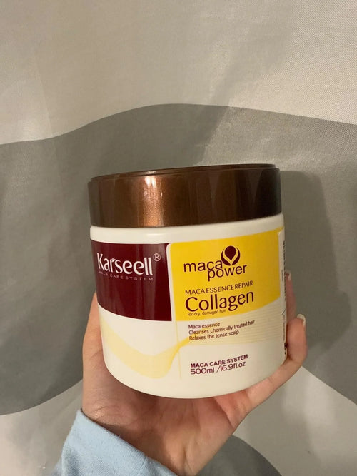 Masque Capillaire Au Collagène | Hydratation Profonde Pour Cheveux Secs, Contrôle Des Frisottis — photo d'un client 8
