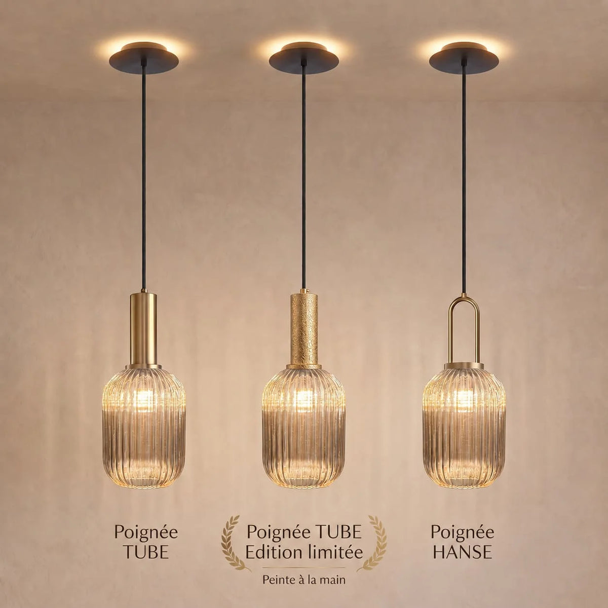 Elegant Vintage Taklampe i Glass — bilde 24